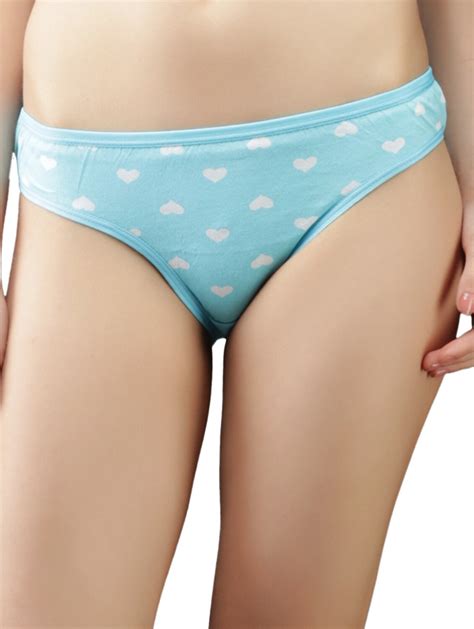 Buy Heart Printed Cotton Panties Pack Of 6 By Leading Lady Online