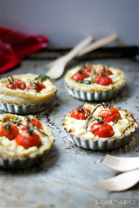Tomato Goat Cheese Tartlets Sugarlovespices