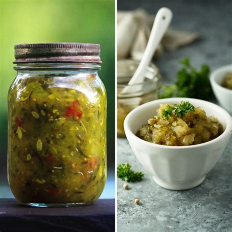 Green Tomato Relish Recipe For Canning Optional Recipes And Me