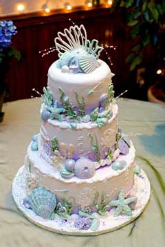 Here is a gorgeous beach wedding cake i made for a really sweet couple sometime back. Pictures of Seashell Wedding Cakes for a Beach Wedding Theme