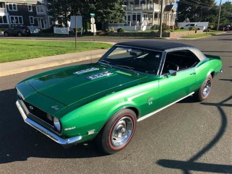 1968 Chevrolet Camaro Ss Custom Rally Green 4speed Excellent For Sale