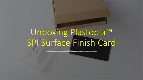 Plastopia Spi Surface Finish Card Unboxing Youtube