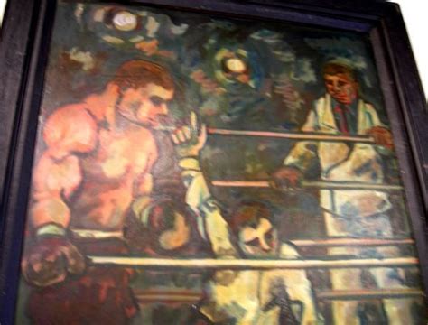 A Knockout Boxing Painting By Arthur Smith At 1stdibs