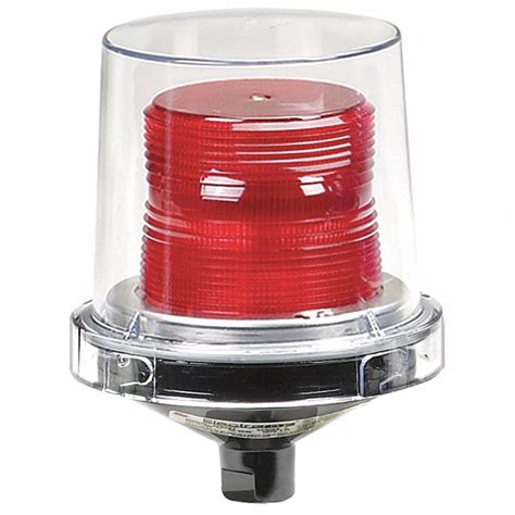 Federal Signal 225 120r Federal Signal Warning Light Red Incandescent