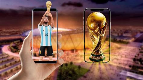 Sacate Una Foto Con El Holograma De Messi Con La Copa Del Mundo