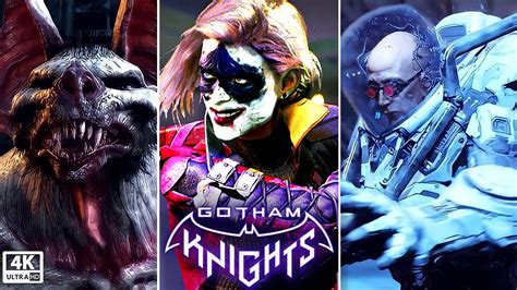 Gotham Knights All Villains Full Story Arc Quests Gameplay PC 4K