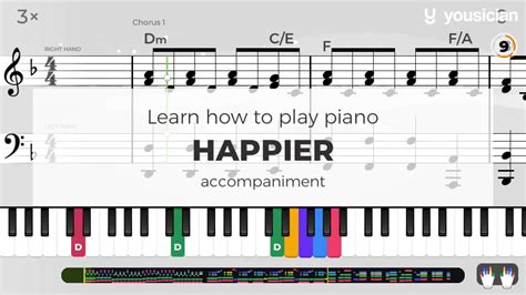 Learn how to play Happier on piano - Yousician