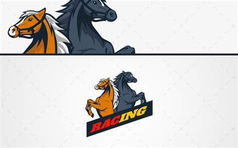 Spectacular Racing Horse Mascot Logo For Sale Lobotz