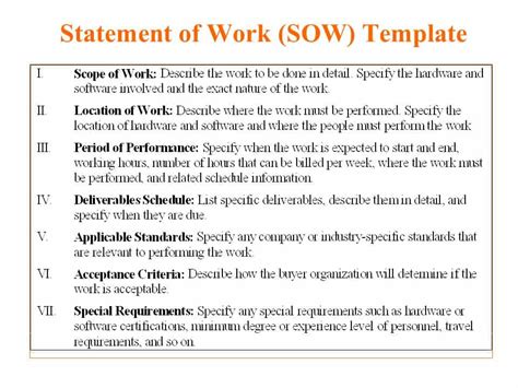 5 Free Statement Of Work Templates Word Excel Pdf Formats