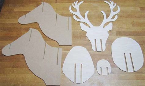 Tutoriel et gabarits à imprimer  Trophée de cerf ~ AU 303 HOME DECO