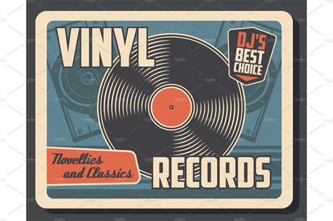 Retro Music Vintage Vinyl Record ~ Illustrations ~ Creative Market