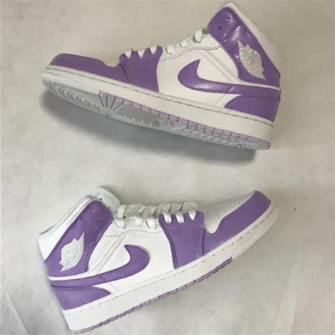 Purple Air Jordan 1 Low Custom Lilaccustom