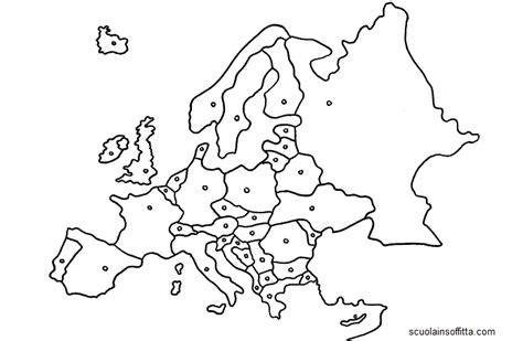 Cartina Europa Con Nomi Europa Politica Cm 140 X 100