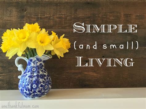 Simple And Small Living Vol 1 Lisa Qualls One Thankful Mom