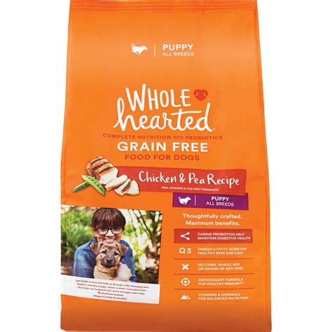 Wholehearted grain free senior dry dog food key features: Wholehearted Grain Free Chicken And Pea Recipe Dry Puppy ...