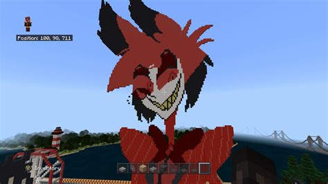 Alastor Pixel Art Hazbin Hotel Minecraft Amino