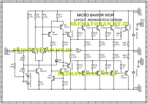 MICRO BAWOR WOR NDHIKASTECH PCB IJO(1) - AUDIO SCHEMATICS