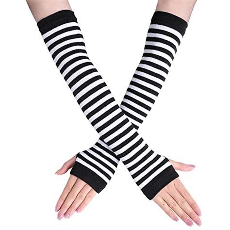 new york s best black and white striped gloves