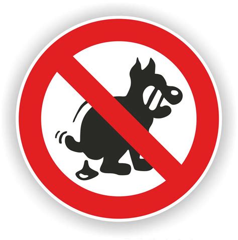 Das schild für „einfahrt verboten findet sich vor allem an ausfahrten von einbahnstraßen. Aufkleber Schild Hund verboten Hundehaufen 5-20 cm keine Hunde Hundekot | eBay