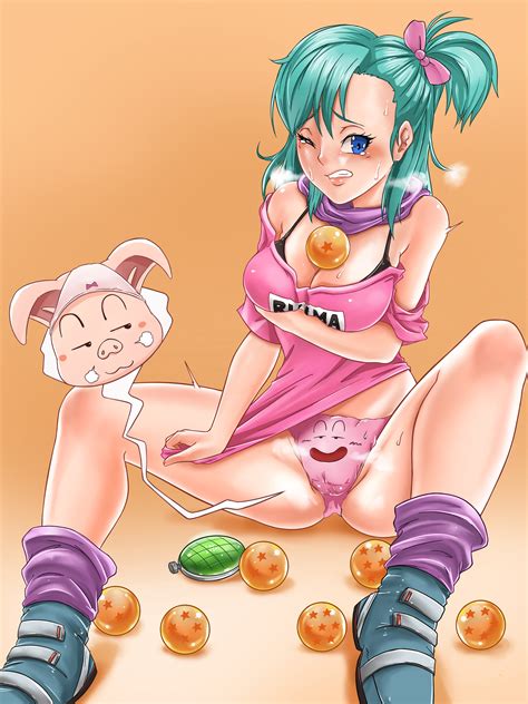 Rule 34 1girls Between Labia Between Legs Big Breasts Blue Eyes Blue Hair Bra Bulma Briefs