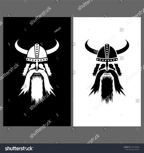 Vector Viking Silhouettes Icons Isolated On Stock Vector Royalty Free 1999156838 Shutterstock