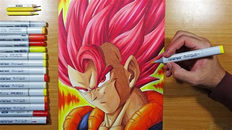 Check out amazing gogeta artwork on deviantart. HOW WELL CAN I BLEND? Drawing GOGETA - Super Saiyan God ...