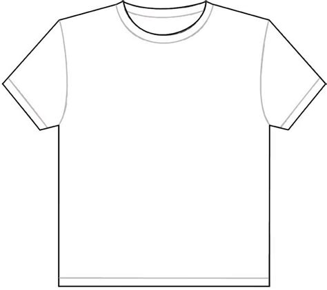 Free Printable Blank T Shirt Template
