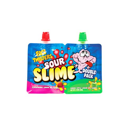 Face Twisters Sour Slime Double Pack Underground Snax