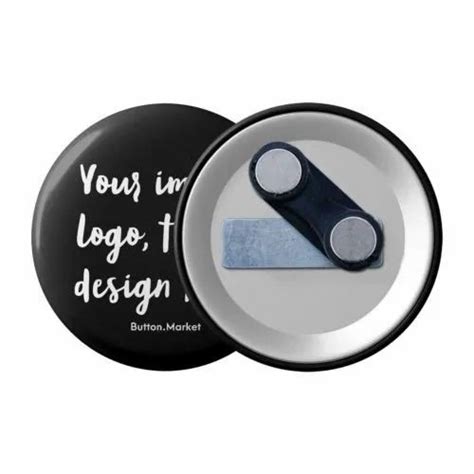 Printed Round Magnetic Badges Size Available In 44mm And 58mm At Rs