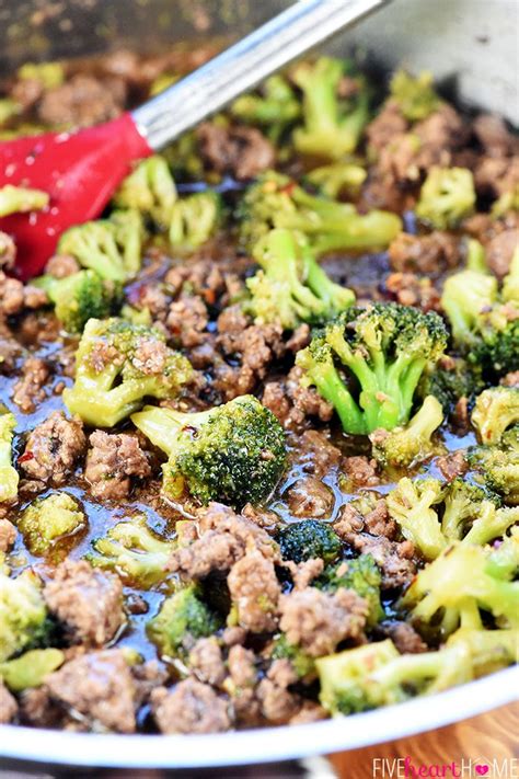 Featured in red meat dinners. One-Pan Ground Beef and Broccoli | Beef recipes easy ...