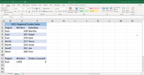 Formula Excel Countif Multiple Criteria