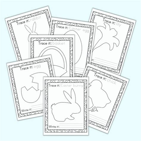 Free Easter Tracing Printables For Preschool And Kindergarten The