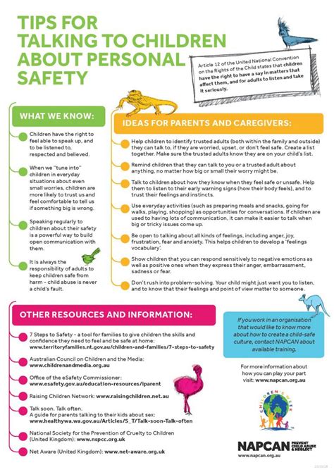 Tips For Talking To Children About Personal Safety Napcan