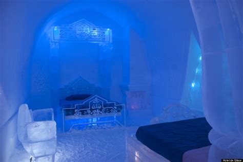 Photos An Ice Hotel Created A Bedroom Just Like The One In Frozen