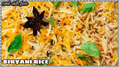 Biryani Rice Plain Biryani For Mutton And Chicken Curry How To Make