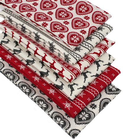 Maybe you would like to learn more about one of these? 6 Fat Quarters Bundle - Scandi Christmas - Red and Grey