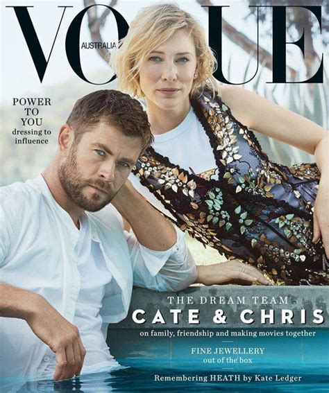 Best Cover Magazine Cate Blanchett And Chris Hemsworth For Vogue