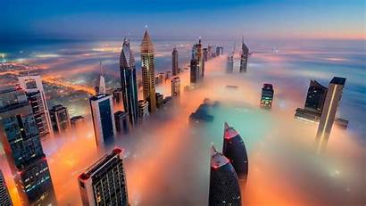 Dubai Skyline Fog Wallpapers Windows Foggy Xbox