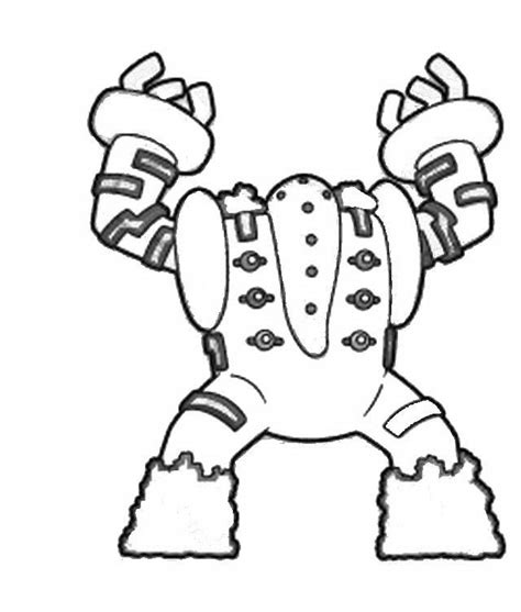 Pokemon Regigigas Coloring Pages Sketch Coloring Page