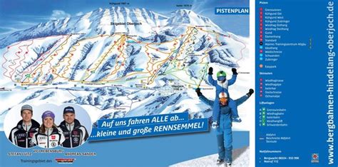 Bad Hindelang Skigebiet Pistenplan Oberjoch Bad Hindelang