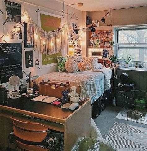 Cool 34 Vintage Dorm Room Organization Ideas For Saving Space Dream Dorm Room Dorm Room