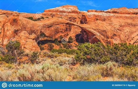 Colorful Landscape Arch Devils Garden Arches National Park Moab Utah