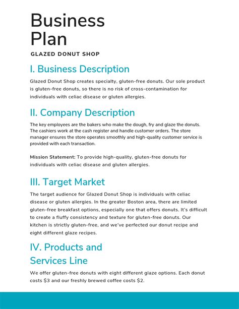 Basic Business Plan Startup Business Plan Template Business Plan