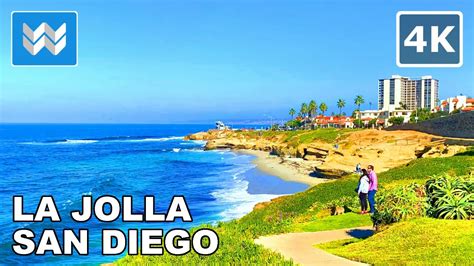 4k La Jolla In San Diego California Usa Scenic Walking Tour
