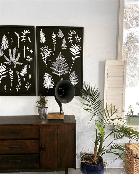 Botanical Wall Art Hand Pressed Botanicals From Ferns And Leaves