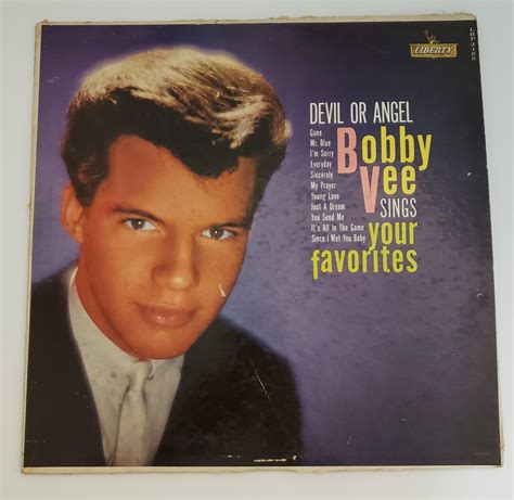 Bobby Vee Sings Your Favorites 1960 Liberty Records Etsy