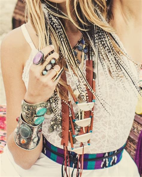 Modern Hippie Style Layered Jewelry Boho Chic Fashion Rings And Stacked