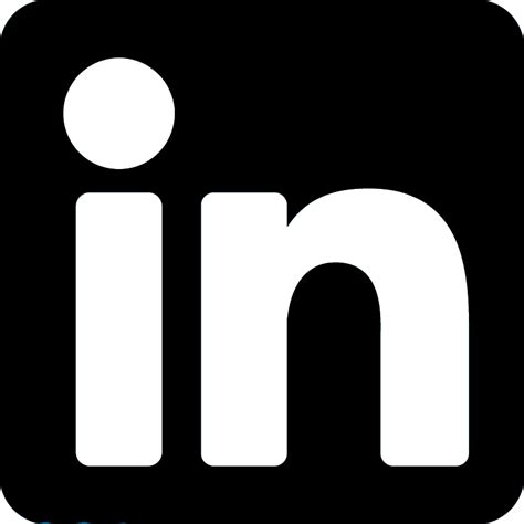 Linkedin Logo Black Transparent Png Facebook Logo Clipart Free