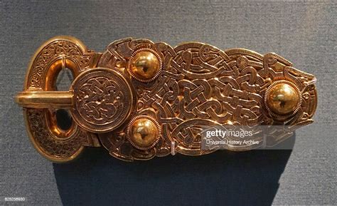 Gold Buckle From The Sutton Hoo Hoard Dated 6th Century News Photo