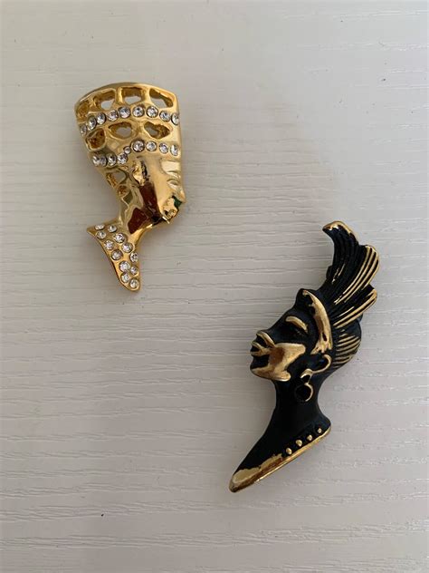 queen nefertiti and african lady pins etsy